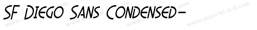 SF Diego Sans Condensed字体转换